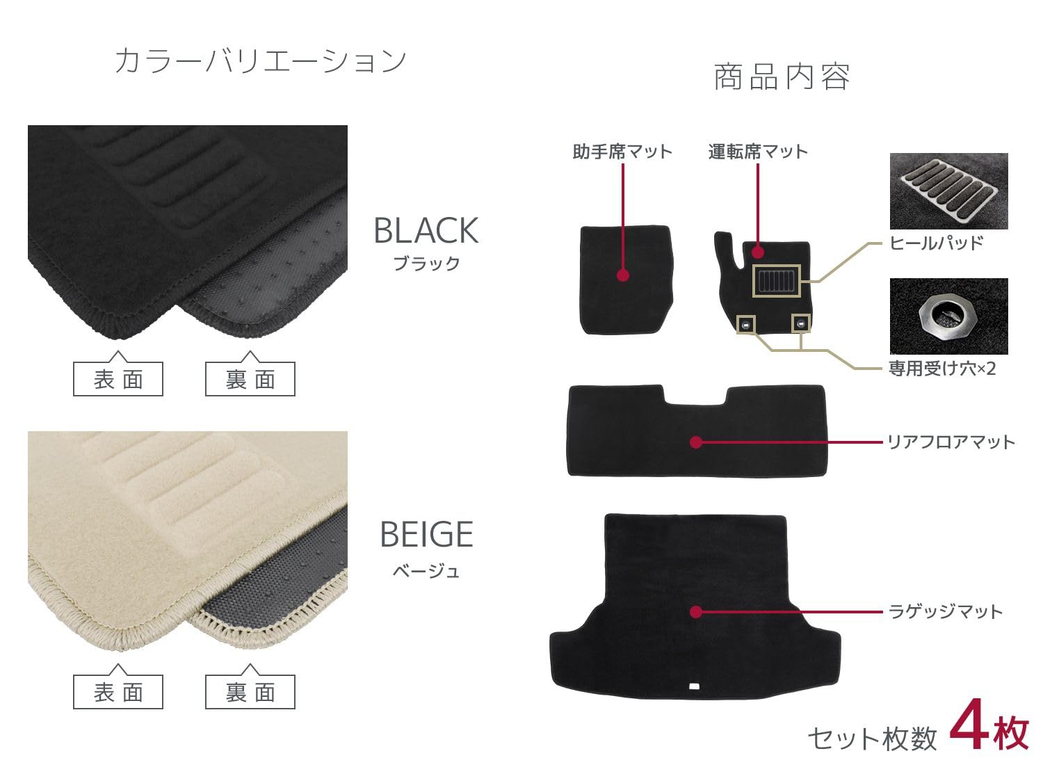 Amazon | WEIMALL シャトル対応 フロアマット カーマット 車用フロア 