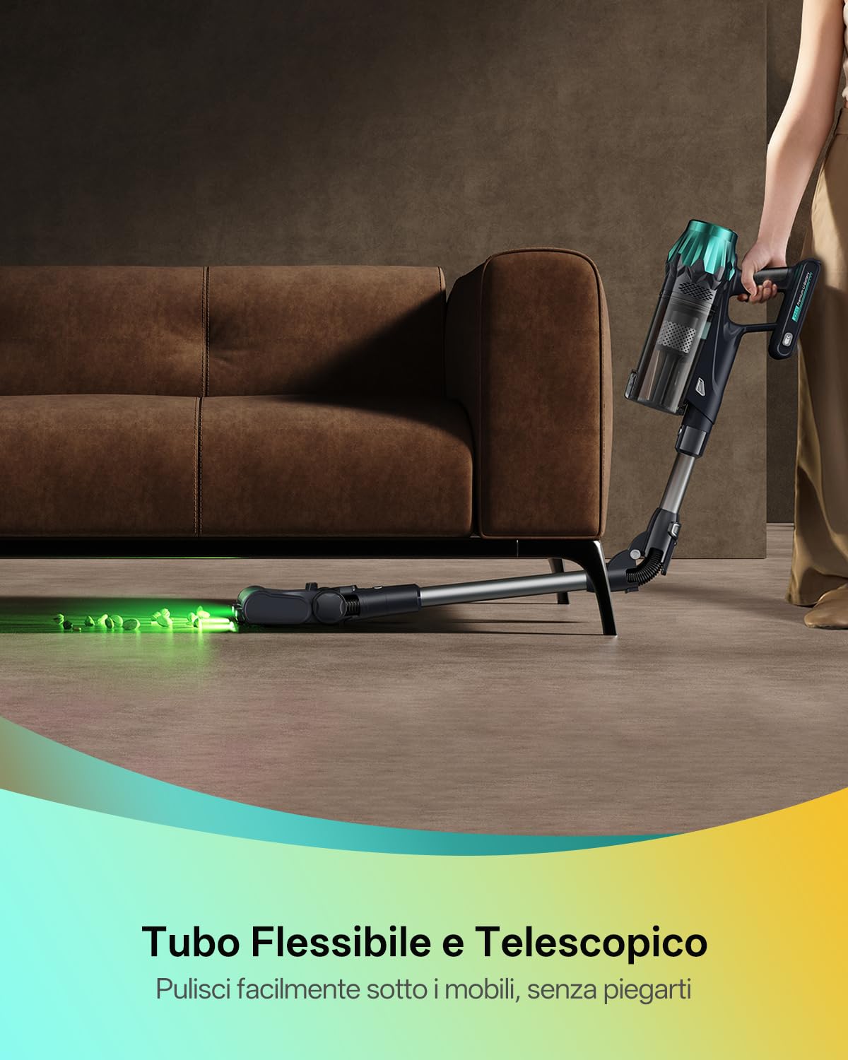 Vexilar Aspirapolvere Senza Fili Potente 65000Pa/ 60 Min, V15 Max Scopa Elettrica Senza Fili Antigroviglio,Aspirapolvere Lavapavimenti,Ultraleggero,Aspirapolvere Senza Sacco per Pavimenti/Tappeti