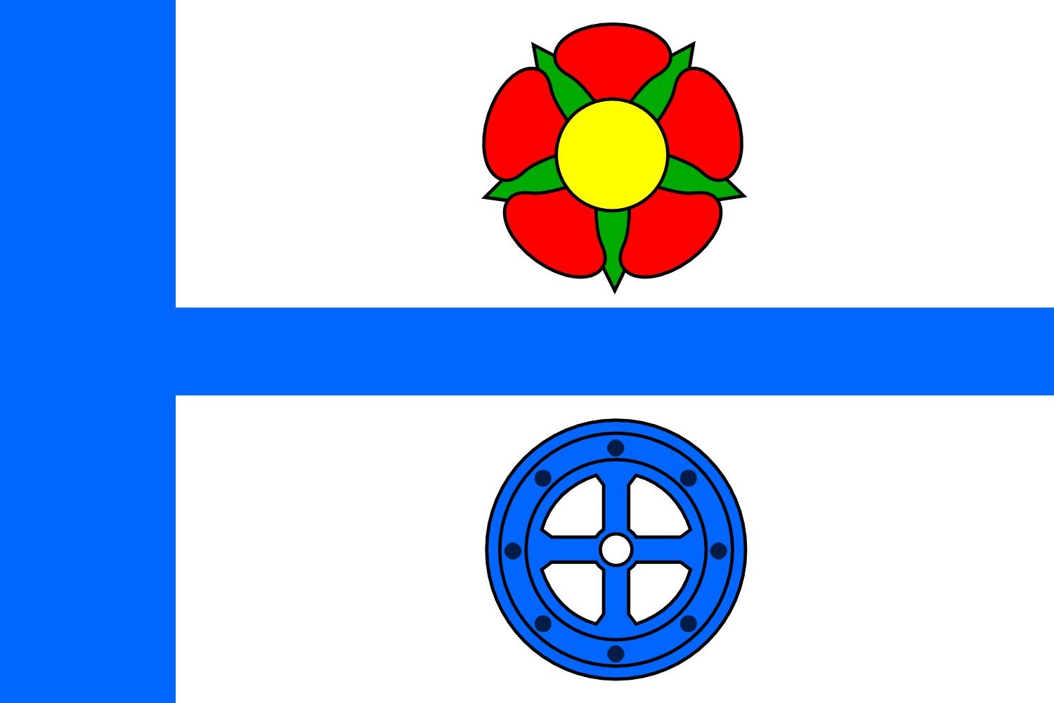 Drapeau Large Ktová CZ de grand format en tissu pour mât extérieur