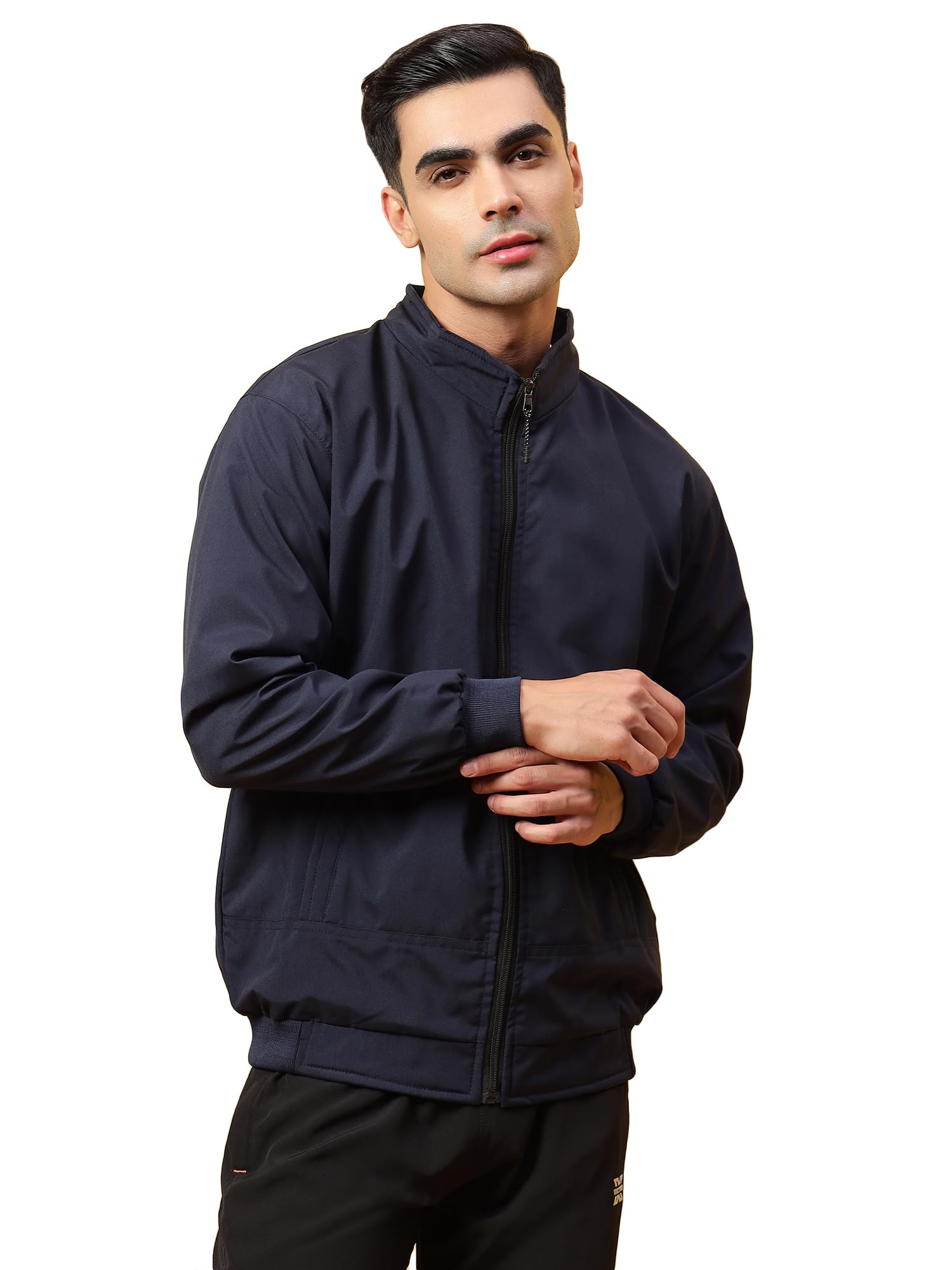 trybex Men Polyester Winter Wear Full Sleeves Solid Sports Gym Regular Fit Track Jacket for Stylish Casual Winter Wear-picture-28