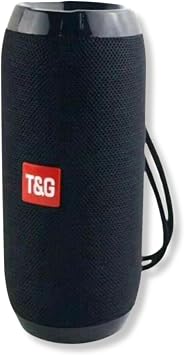 مكبر صوت بلوتوث محمول مع مكبر صوت خارجي لاسلكي Deep Bass T&G، تصميم مموه، مقاوم للماء IPX5، دعم USB/TF/FM، وقت تشغيل 8 ساعات وإقران TWS