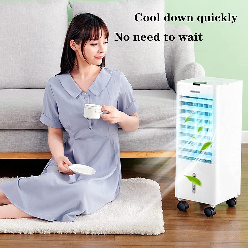 Evaporative Air Cooler Mobile Air Conditioners Tower Fan Cooling Humidifier Purifier Silent 3 Fan Speeds 3 Mode for Home Office. (Size : Remote Control) (Mechanical Control)