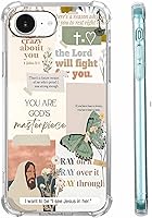 Vista 29 de Cubierta de Teléfono con Versículos de la Biblia y Citas Cristianas de Jesús en Collage, Funda Protectora Suave de TPU de Moda para iPhone 16 Pro, #1
