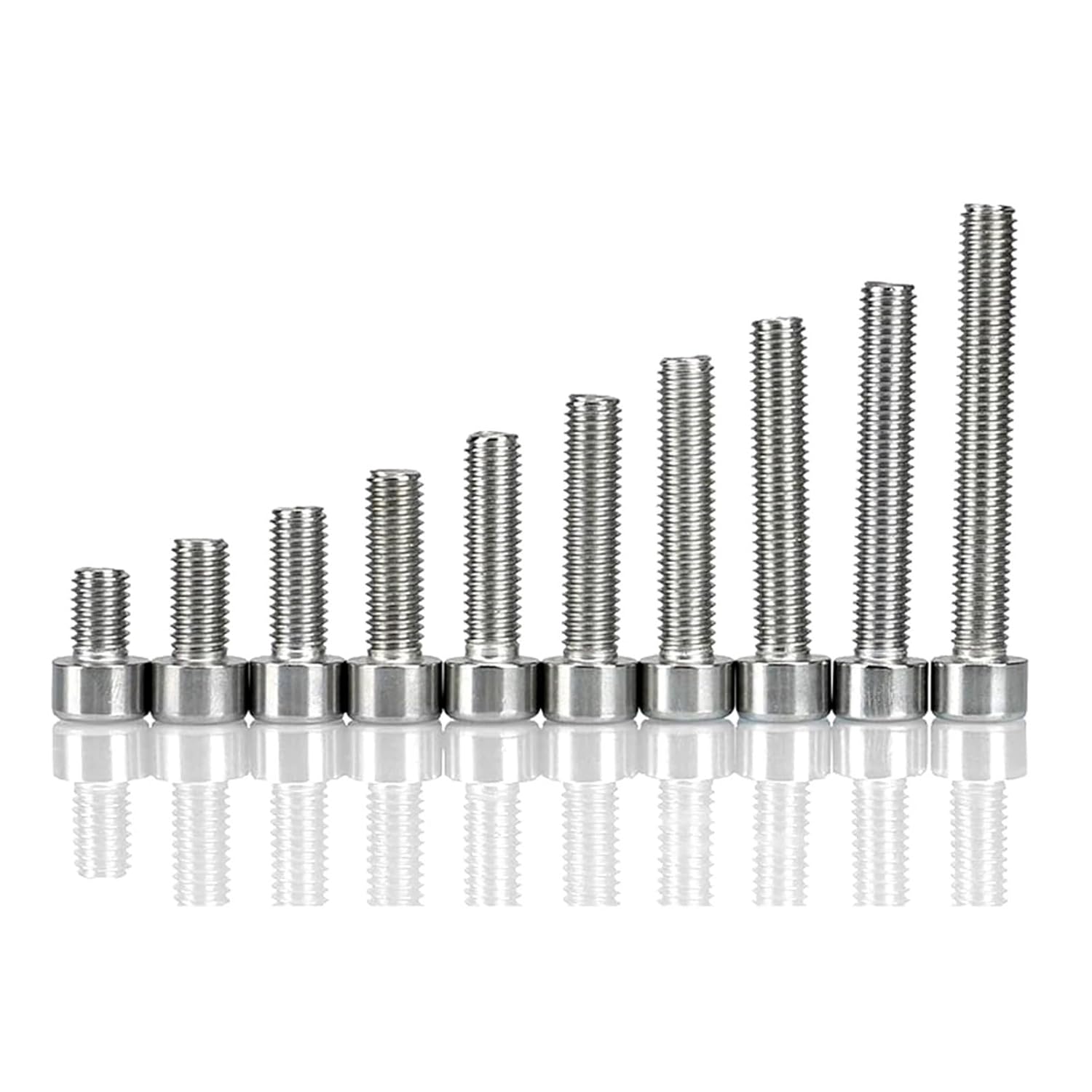 25pcs M2.5 M3 Non-Standard Small Head Diameter 3.8mm 4.5mm 304 Stainless Steel Allen Hexagon Hex Socket Cap Head Bolt Screw 3-22(M3x18mm)