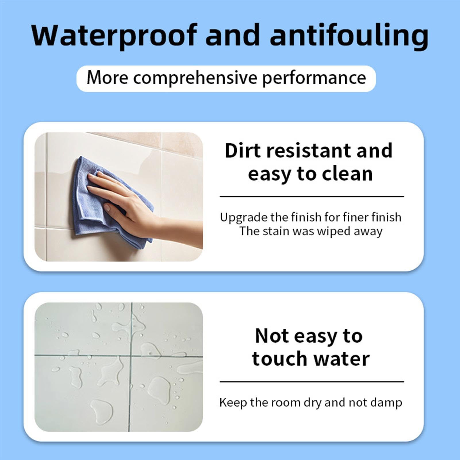 Bathroom Tile Paint Kit, Water Based Quick-Dry Bath Refinishing Kit, Bathtub Cover-up Kit, Water Based Paint For BaBath Tile Refinishing Kit, Bathtub Paint Water Based For Bathtubs, Sinks, Countertops