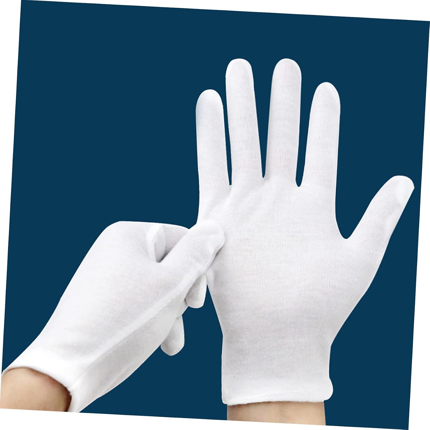 15pairs Moisturizing Cotton Gloves for Dry Hands Hydrating Hand Care Gloves for Men and Women Overnight Skin Treatment Cotton Design Mid-Thick