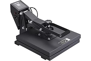 Mophorn 15 x 15 Premium Heat Press Machine for Fast Heating, Digital Transfer Vinyl, Black
