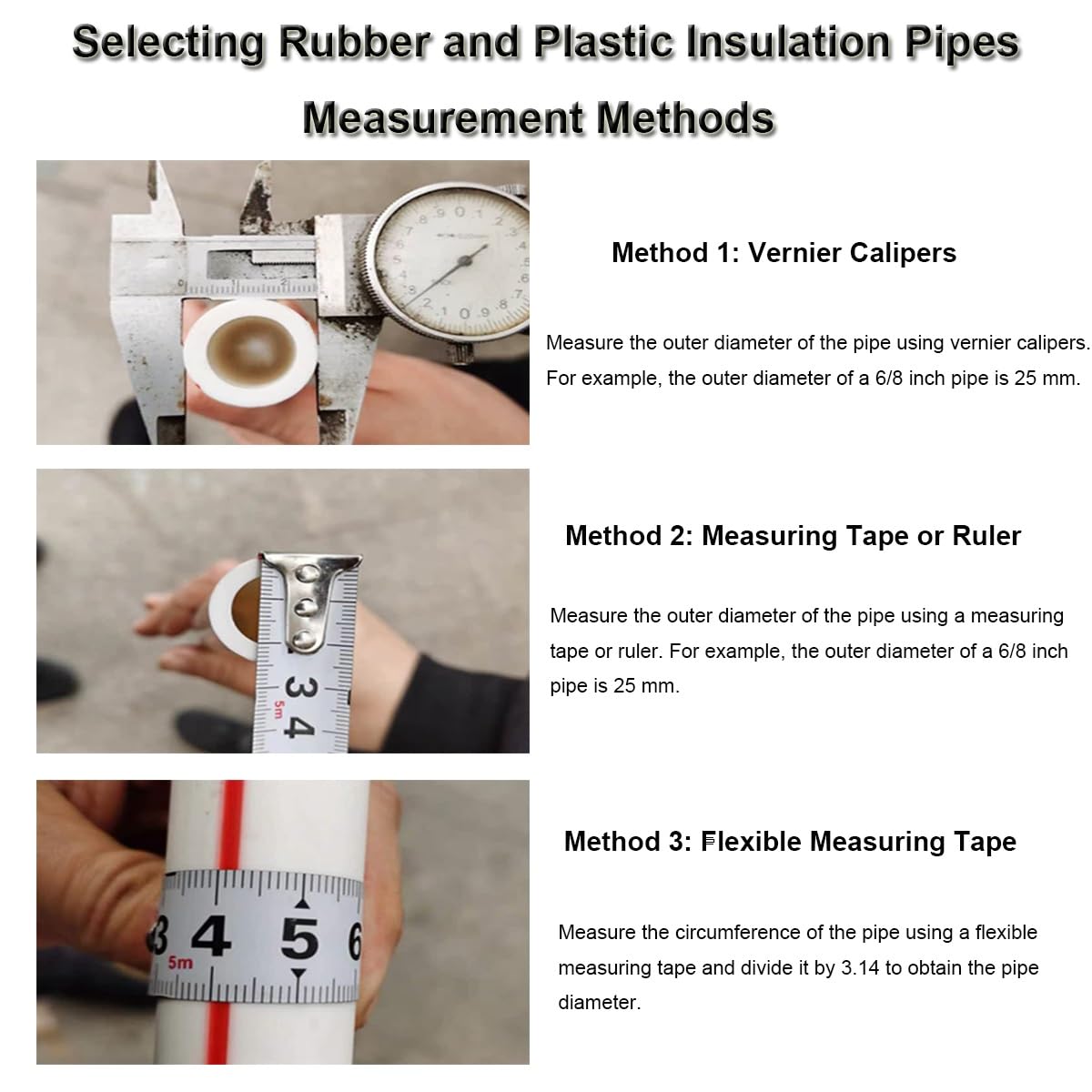 1 confezione di tubi flessibili isolanti in schiuma cava antiscivolo ID 1,6 cm 1,9 cm 2,5 cm 2,5-0,6 cm (blu, ID 1-1/4 "x T 1/3")