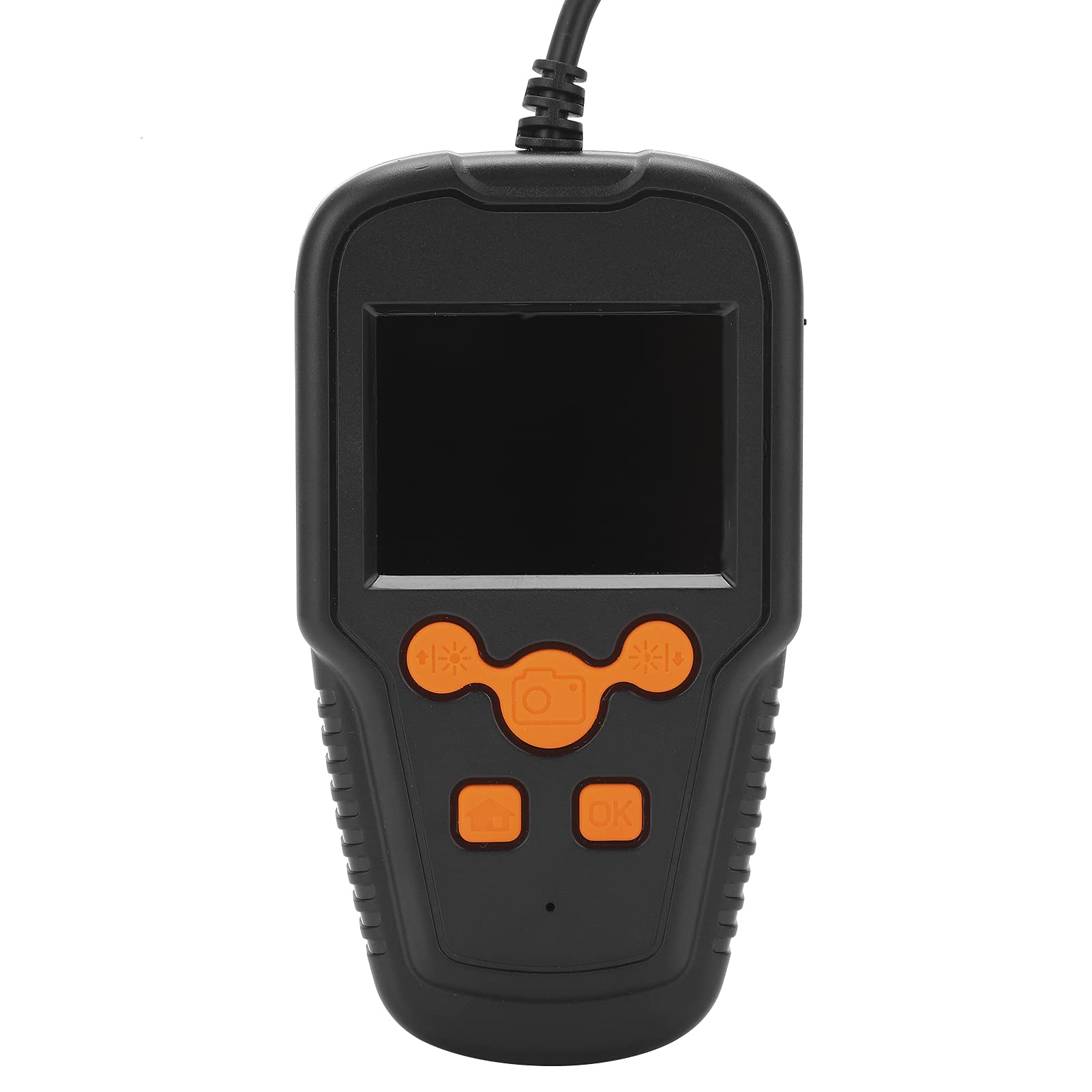 Cyrank Endoscopio Industrial, Cámara De Inspección por Boroscopio Digital con Pantalla HD De 2MP Y 2,4 Pulgadas con Cámara De Alcantarillado con Lente Ip67 De 5,5 Mm, Naranja(2m)