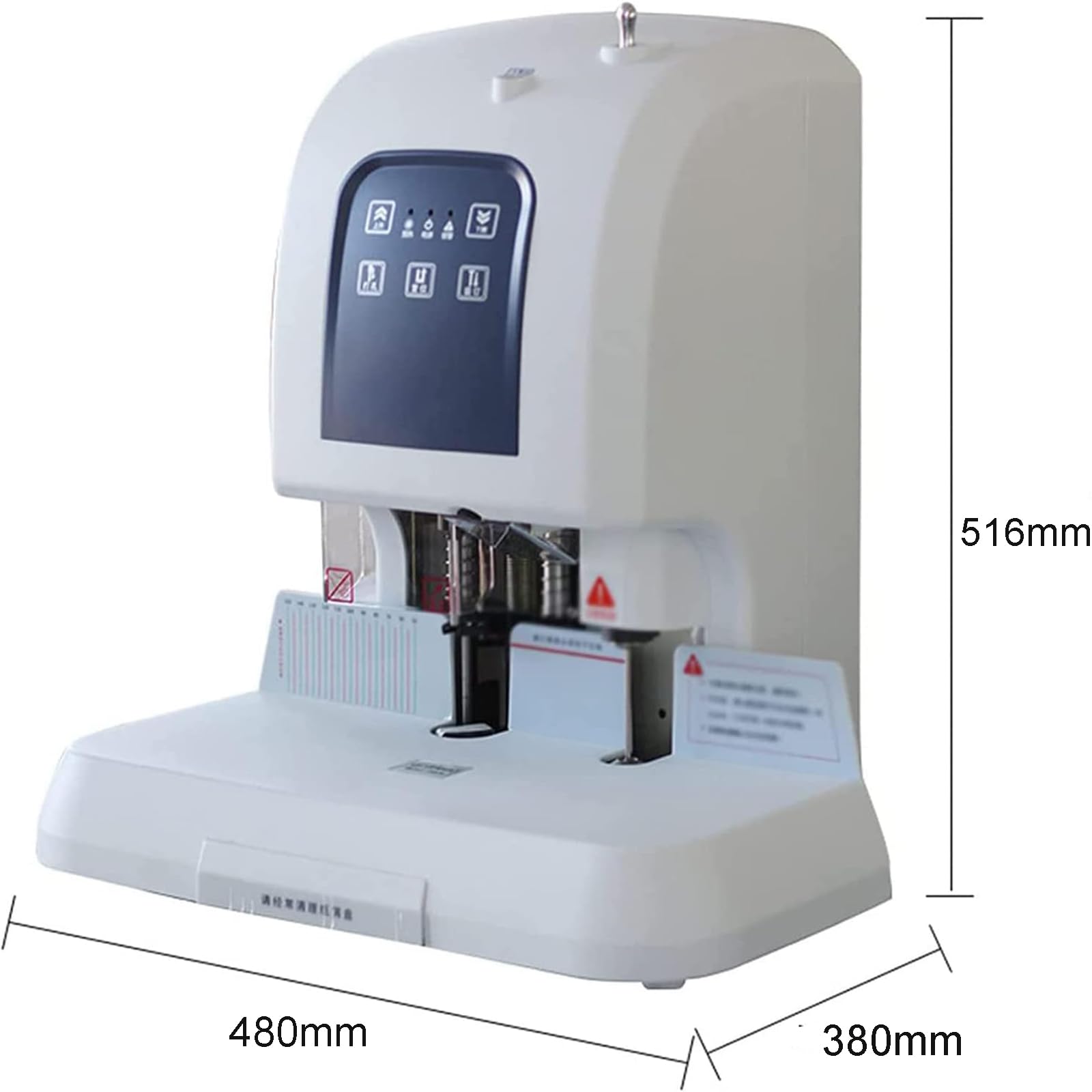 Macchina vincolante finanziaria automatica, punzonatrice elettrica per impieghi gravosi con pulsanti touch, tecnologia hot-melt per uso scolastico e ufficio, spessore 50 mm