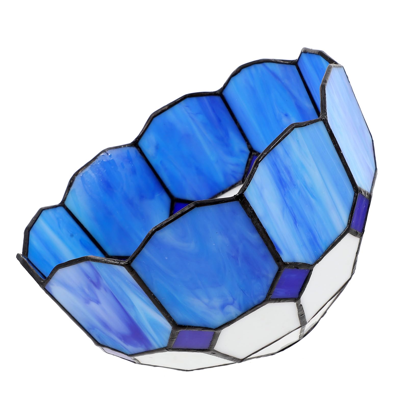 Abat-jour en Verre Bleu pour Chandelier et Lampe sur Pied