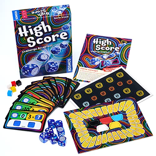 Thames & Kosmos High Score | 2 Language English And German | Dice Game| Luck Game | Board Game | Family Game | 2 To 5 Players | Ages 8+ #TOP2