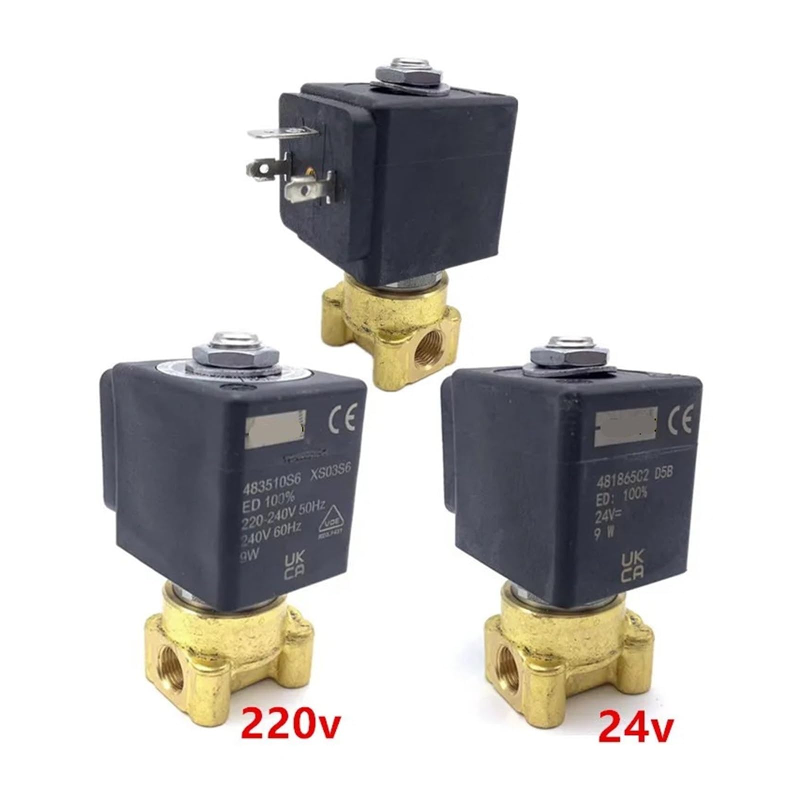 For la máquina de café FAEMA E98, válvula solenoide de entrada de agua 1/8 220v/24v(24v)