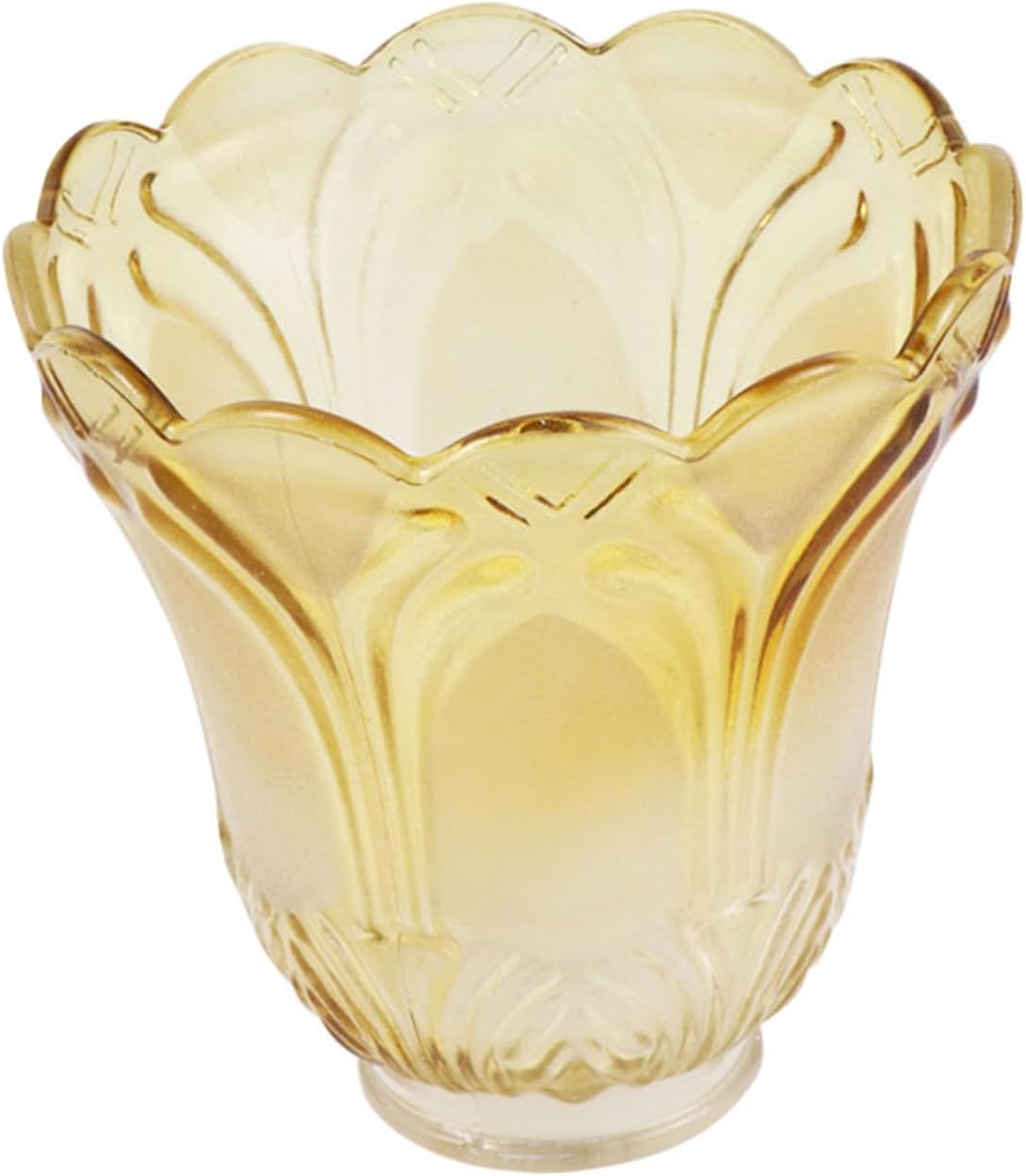 Golden Transparent Glass Lamp Shade Replacement Elegant Household Cover for Table Lights Suitable for Living and Bedroom Ambiance