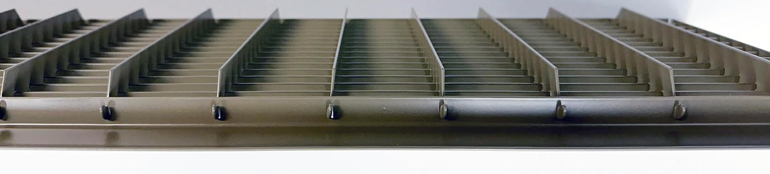 Heavy Duty Floor Return Air Grille, 8 in x 24 in
