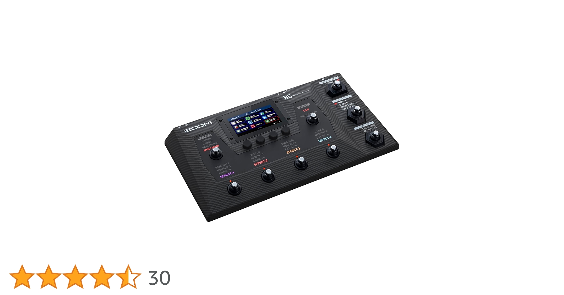 【美品】ZOOM B6 ベースマルチエフェクター ZOOM B6 プロ仕様 マルチエフェクター おすすめ ベース