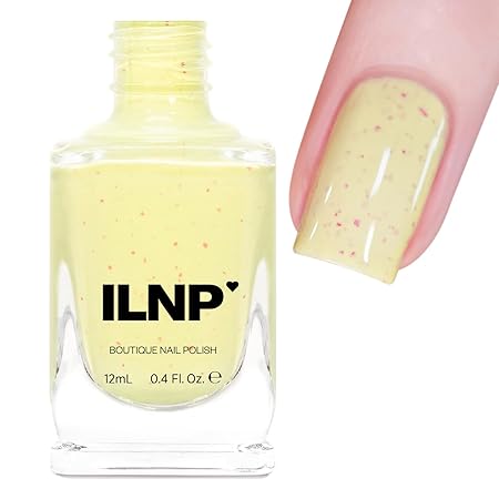 ILNP Lemon Cake - Pastel Lemon Yellow Speckled Nail Polish