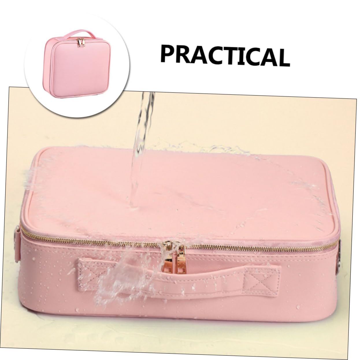 Bolsa De Cosméticos Organizador De Almacenamiento Neceseres De Maquillaje Portátil Bolsa De Aseo De Viaje Grande con Compartimentos