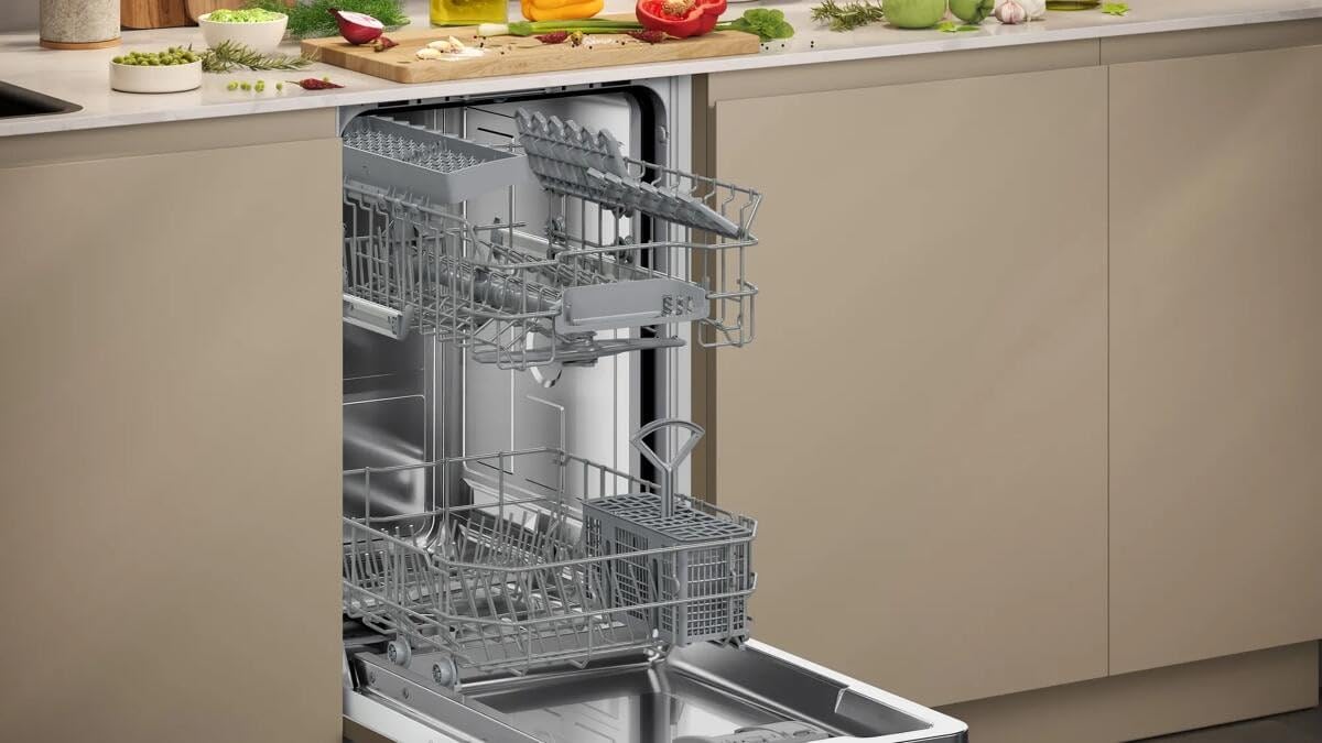 NEFF S853HKX20E, N 30, Lave-vaisselle intelligent, entièrement intégré, 45 cm, panier à couverts, système de panier Flex I, programme favoris, puissance de nettoyage puissante, info Light, programmes