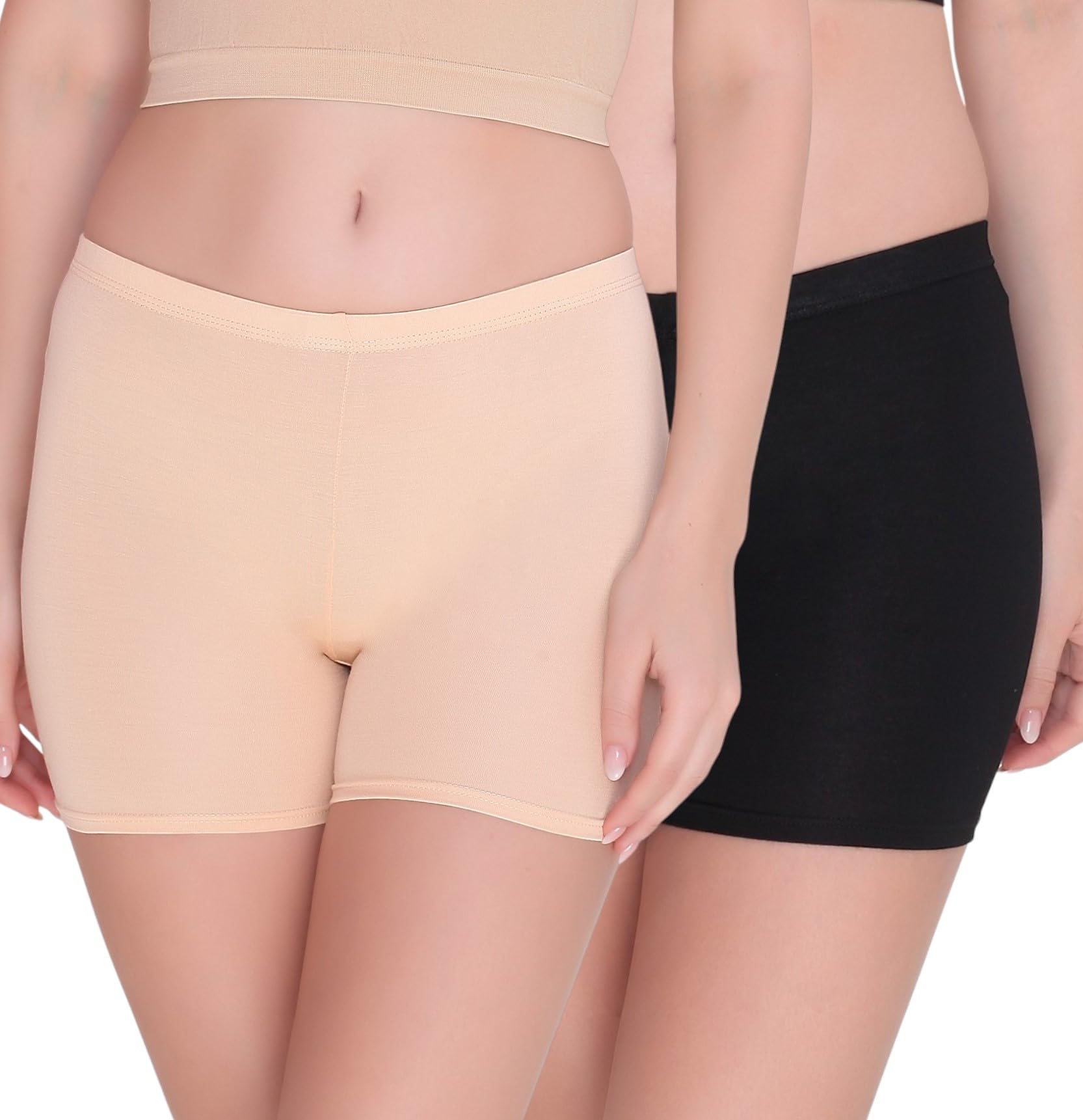 Women's Cotton Lycra Boyshort Panty (Pack of 2) Size M to XL-image-24