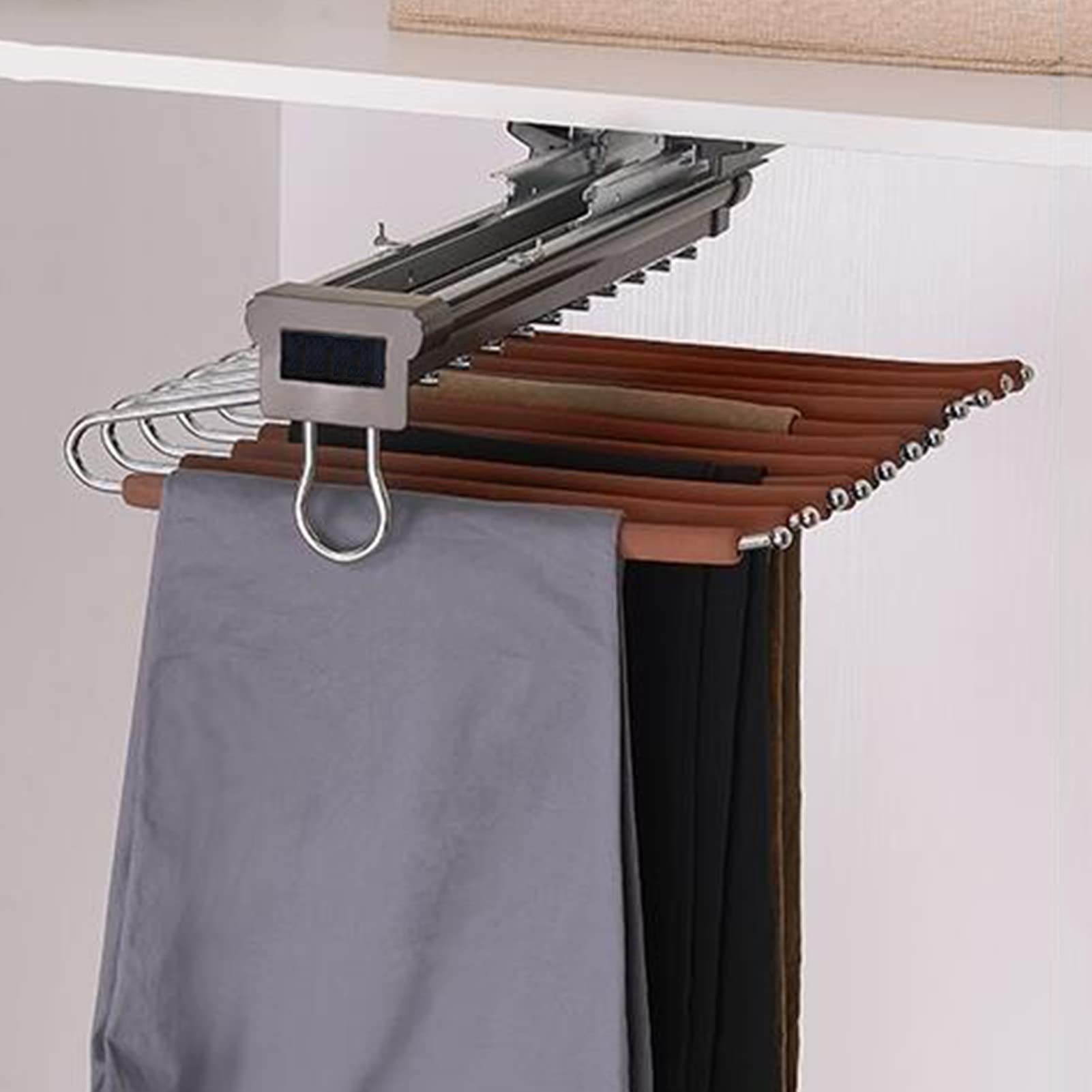 Tringle de valet de placard coulissante et cintre extensible pour vêtement et pantalon