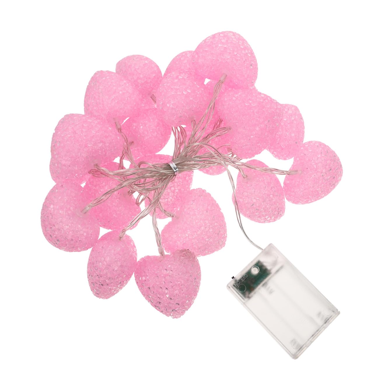Guirlande lumineuse cœur rose décorative pour une table de mariage poétique et lumineuse