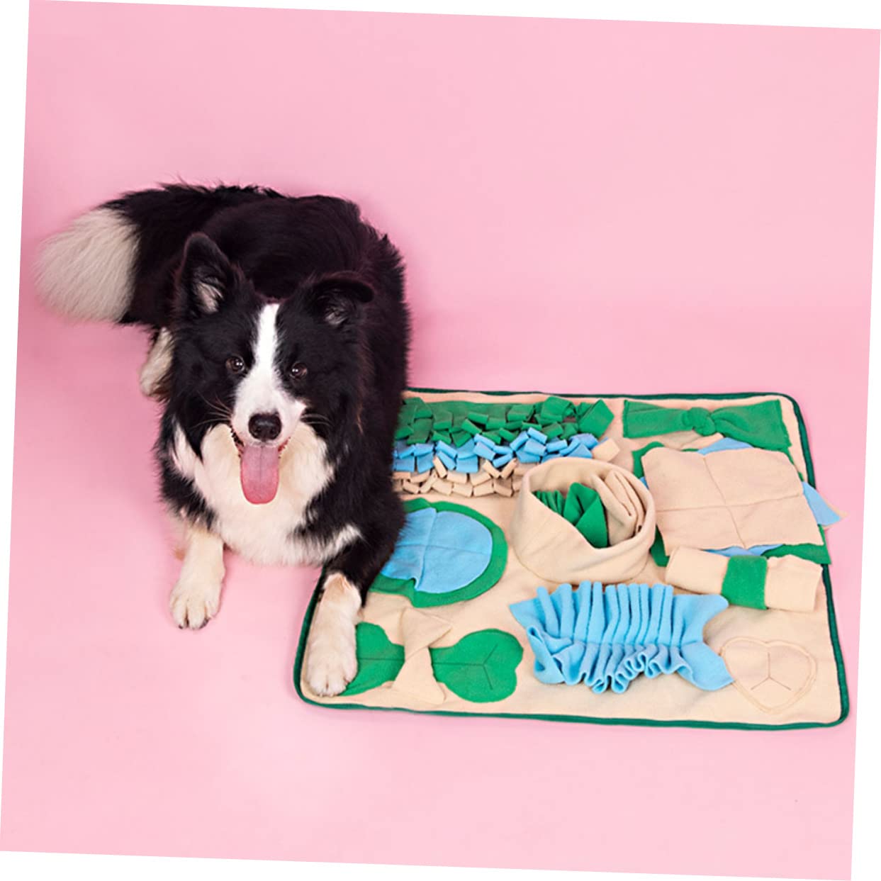 Hohopeti Niedliche Hundeschnüffelmatte aus Polar Fleece zur Geruchssinns mit Kreativem Design für Katzen und Haustiere als Futtersuch und Trainingsmatte