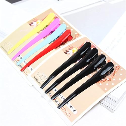 Miniatura 4 de U-M Nice Design - Pinzas de metal para peinar el cabello, paquete de 4, color plateado