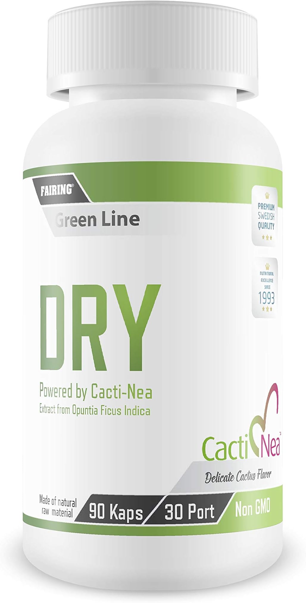 Fairing Green Line Dry Water Retention Tablets - Dandelion Root for Weight Loss 90