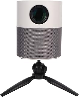 Portable Mini Projector, 1080P FHD Bluetooth Projector, Portable Outdoor Home Theater Movie Projector with Tripod, Compatible with Android/iOS/Windows/TV Stick/HDMI/USB
