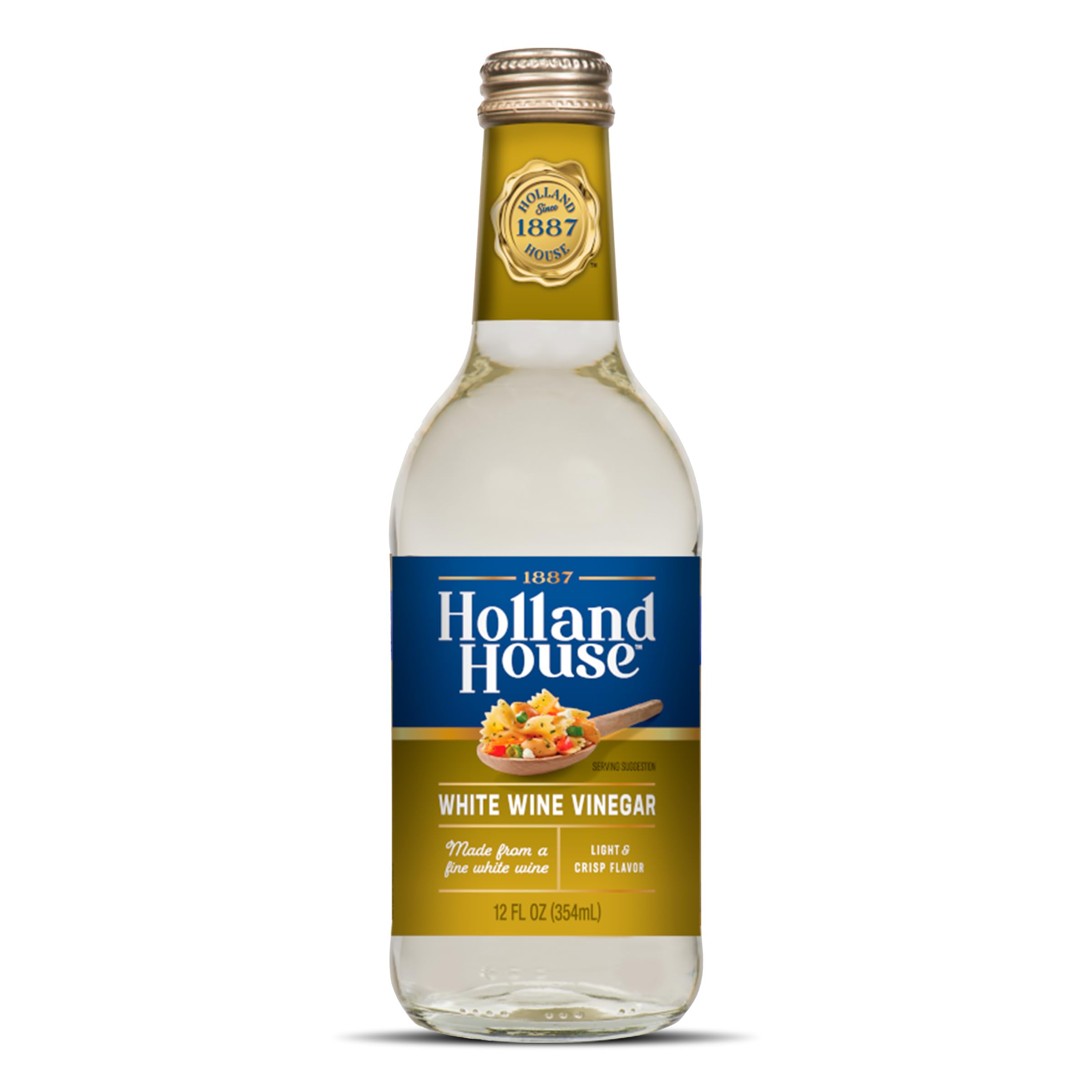Holland House White Wine Vinegar, Ideal for a Salad, Marinade, and for Cooking, 12 FL OZ