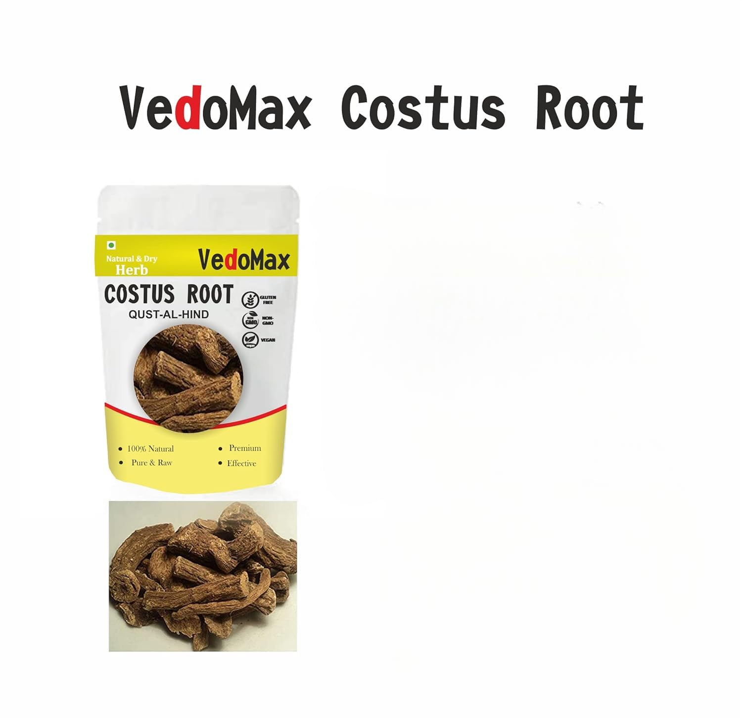 Radice di Costus | Radice indiana di Costus | Qust - Al - Radice hindi (400 gM)
