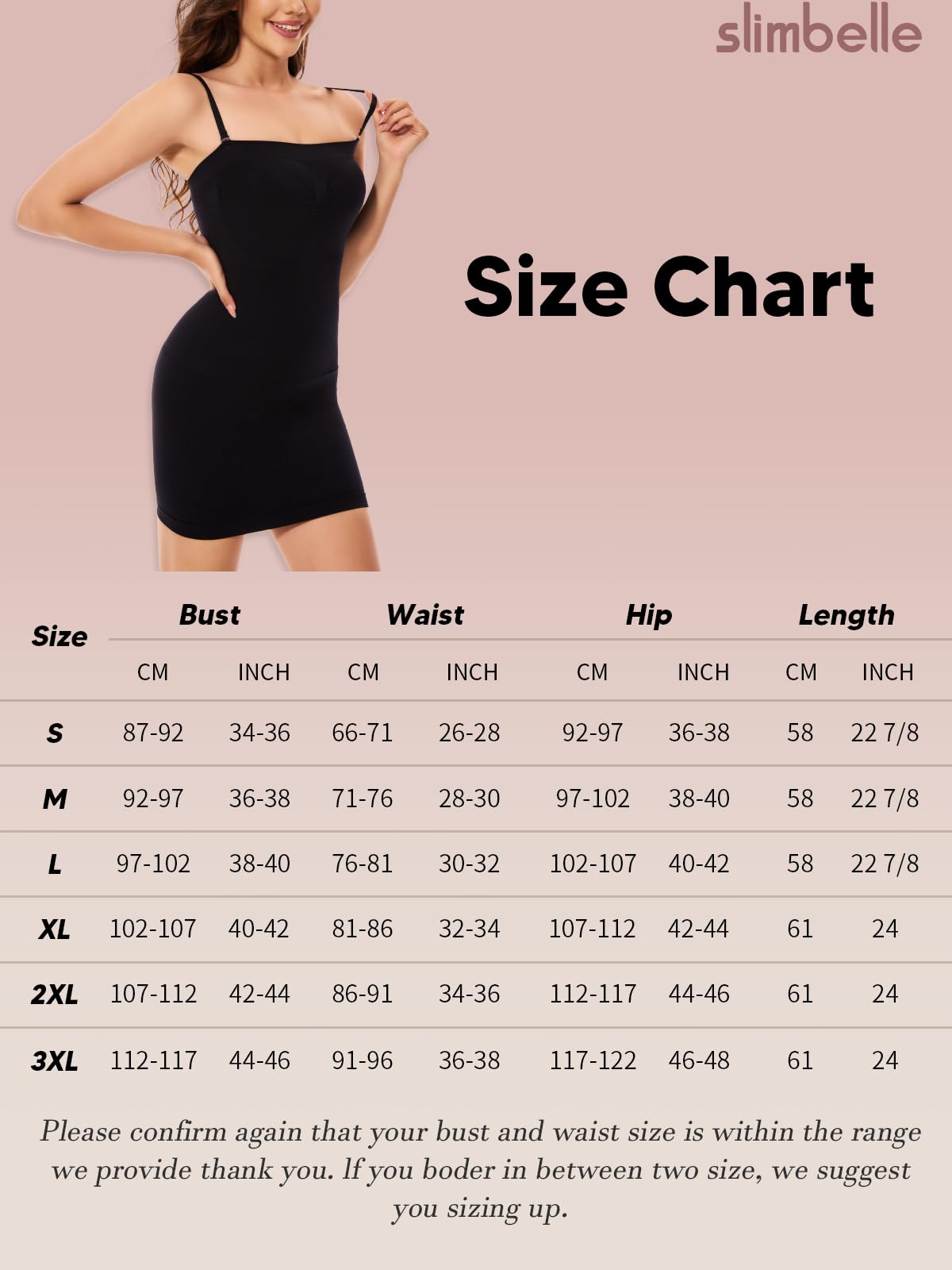 SLIMBELLE Robe Gainante pour Femme Bretelles Amovibles Robe Moulante sans Coutures sans Bretelles