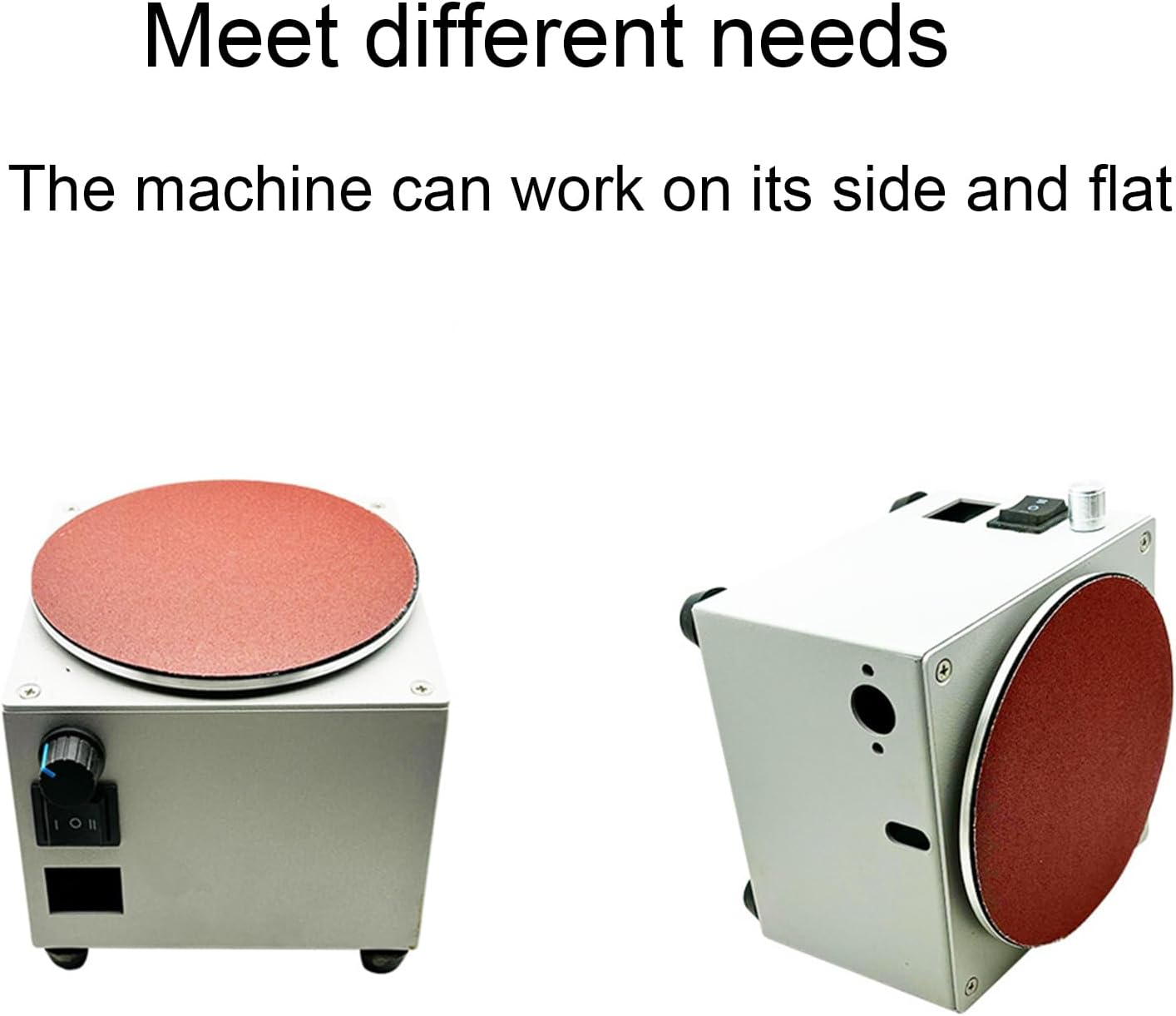 Sander, 7-speed Adjustable, 6-inch Disc, Pure Copper Motor, for Polishing Wood, Metal, Stone
