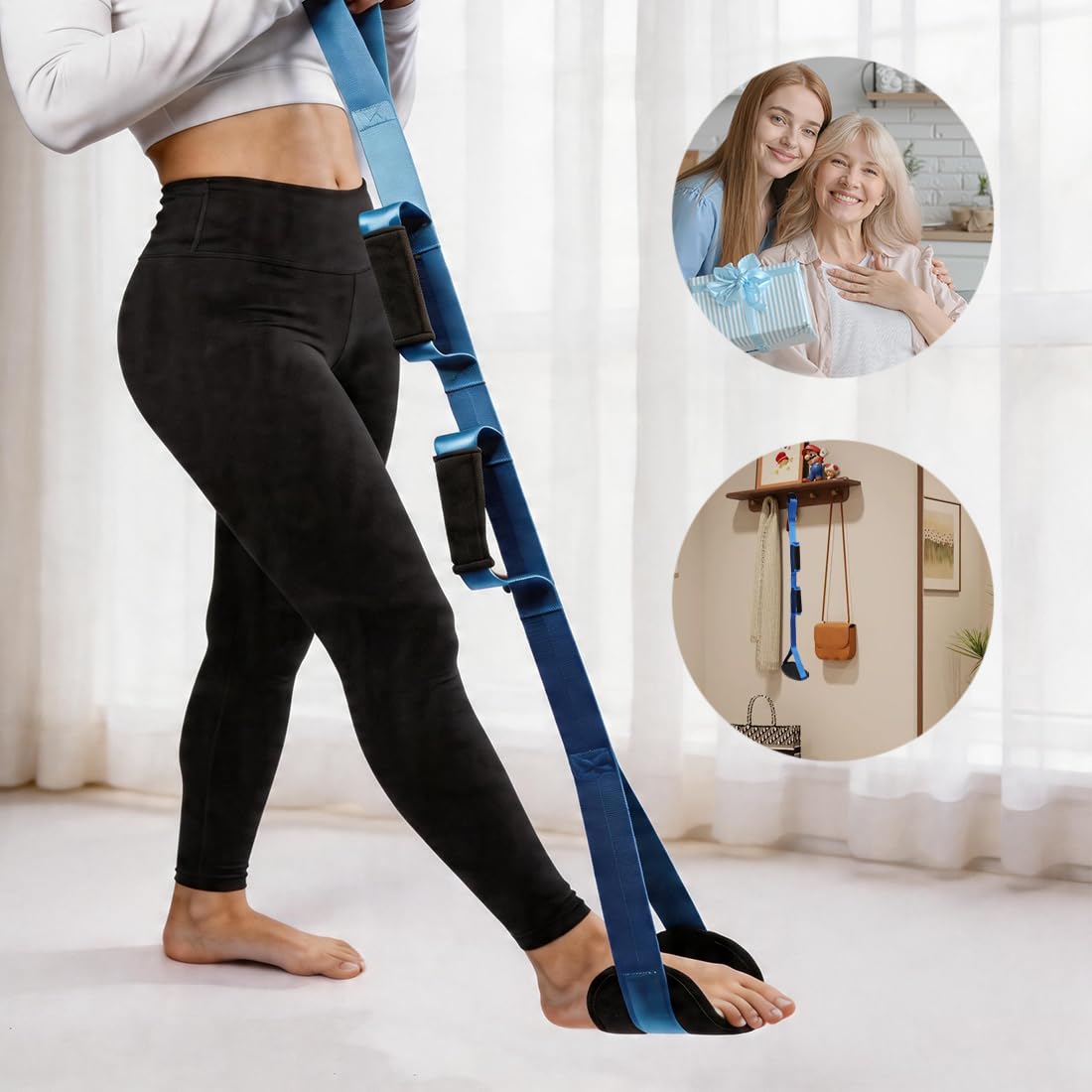 39Inch Long Leg Lifter Strap Rigid Foot Lifter After Hip Knee Replacement Mobility Aids Foot Lifters for Disabled and Elderly — Amazon image 4