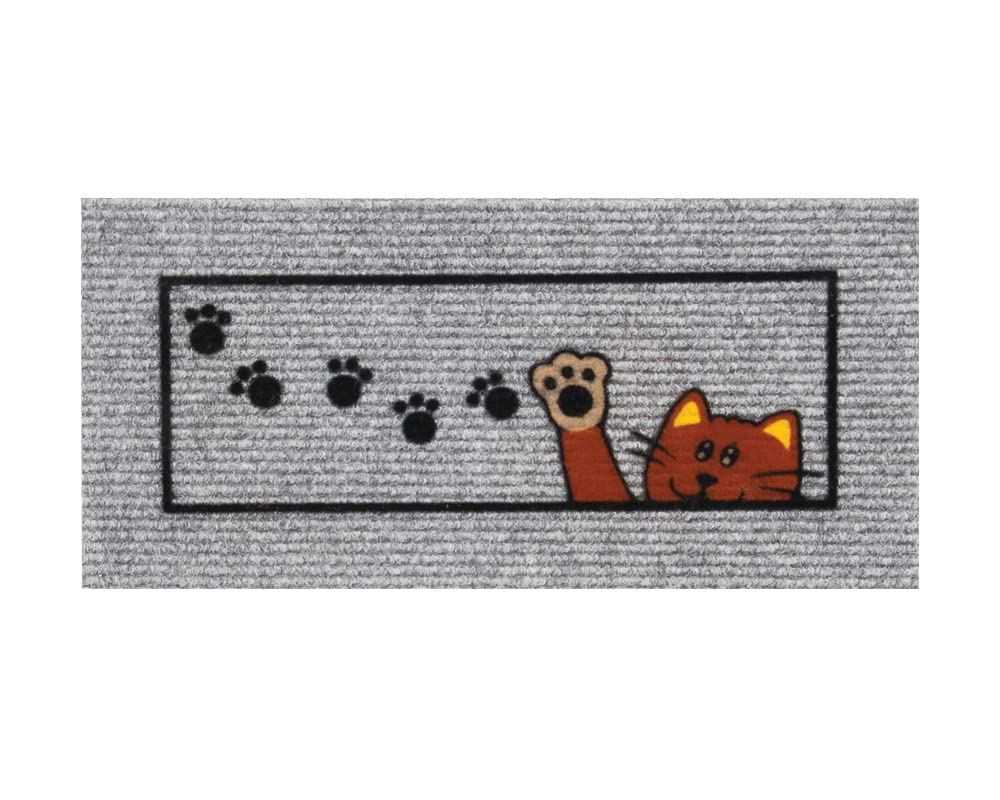 emmevi Zerbino Entrata Asciugapassi Antiscivolo Proteggi Scala 25x69 Assorbente Tappeto Morbido MOD.Ischia SALVAGRADINO Dog Verde
