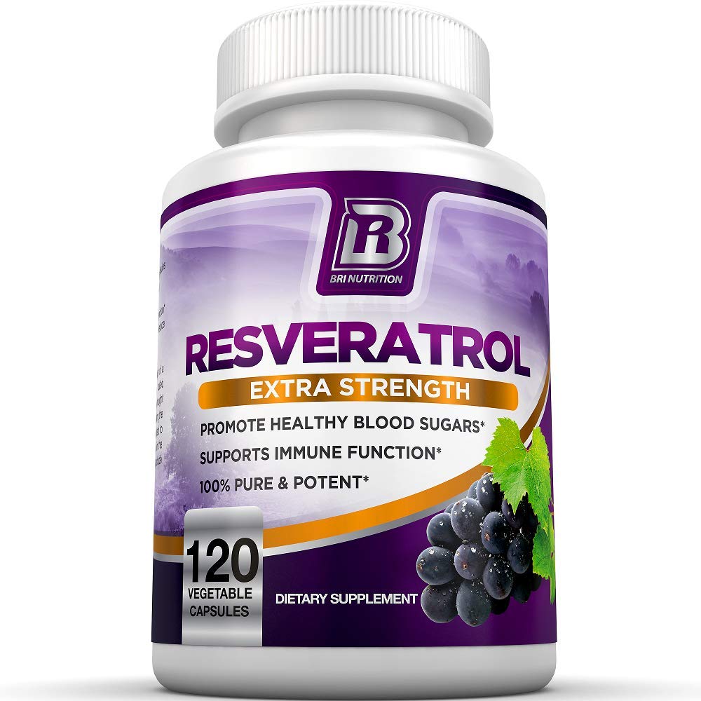 Buy BRI Resveratrol 1200mg Potent TransResveratrol Natural