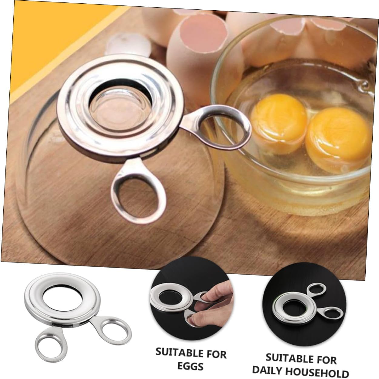 Manual Eggshell Separator Cutter Tool Ergonomic Egg Opener for Soft Boiled Hard Boiled Eggs for All Easy to Use Kitchen Gadget