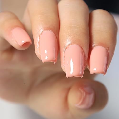 Miniatura 5 de FZANEST Esmalte de gel con base de goma, 6 unidades de 0.3 onzas líquidas de gel constructor de gelatina transparente natural nude, rosa en una