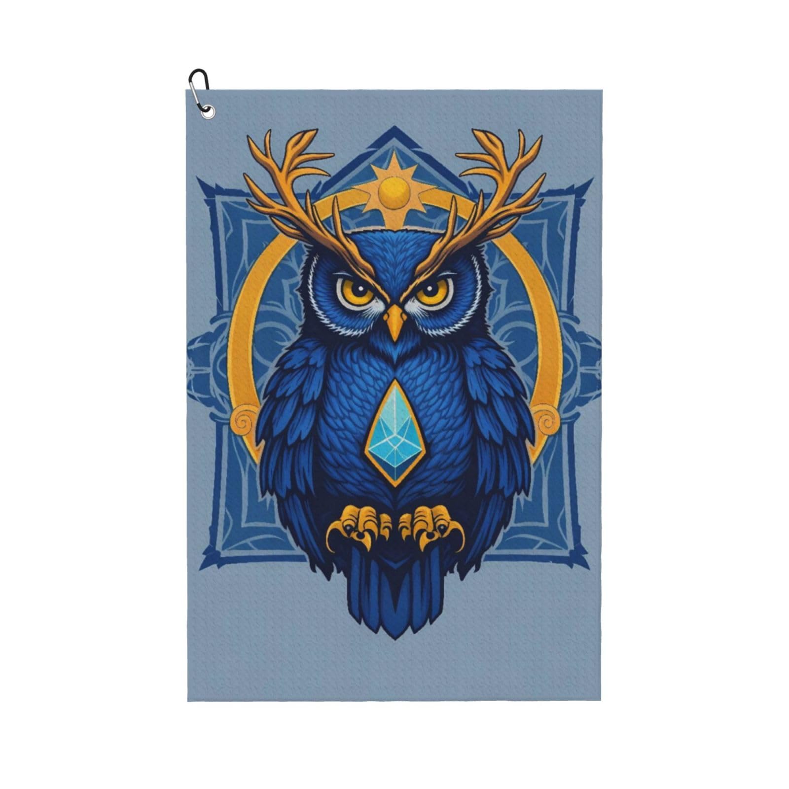 BSDFGSDD Diamond Heart Deer Owl Art Golf Towel 24 x 16 inches