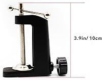 Vista 2 de Soporte universal para lámpara con abrazadera en C, base de abrazadera de montaje de escritorio para luces de brazo oscilante, iluminación