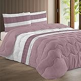 Rufino Díaz Edredón Invierno 450 gr Estampado Ourense (Rosa 20-135 cm) - Otoño/Invierno - Suave y cálido para tu Descanso