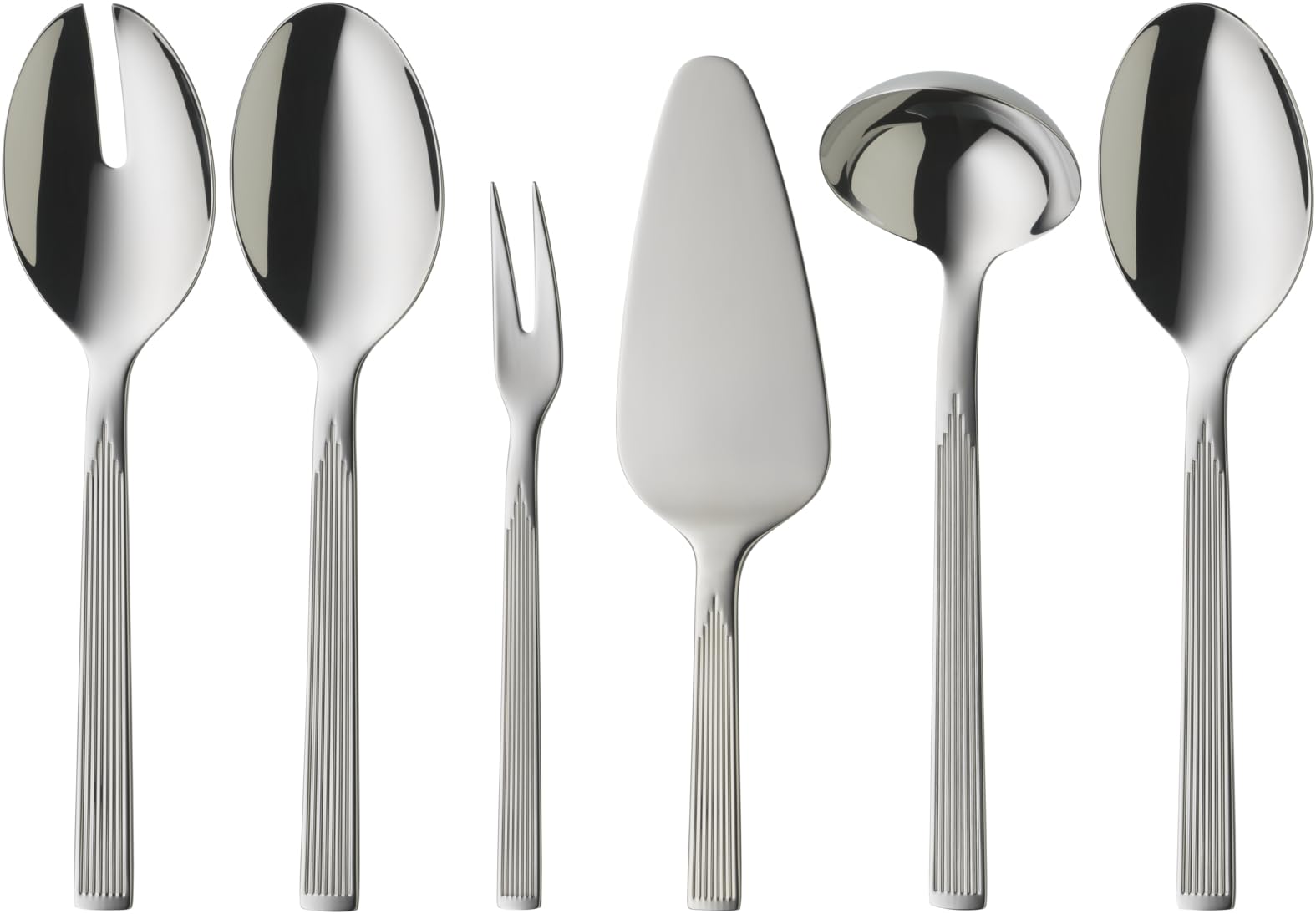 WMF Art Deco Servierlöffel XX cm, Vorlegebesteck, Cromargan protect Edelstahl poliert, kratzbeständig, spülmaschinenfest