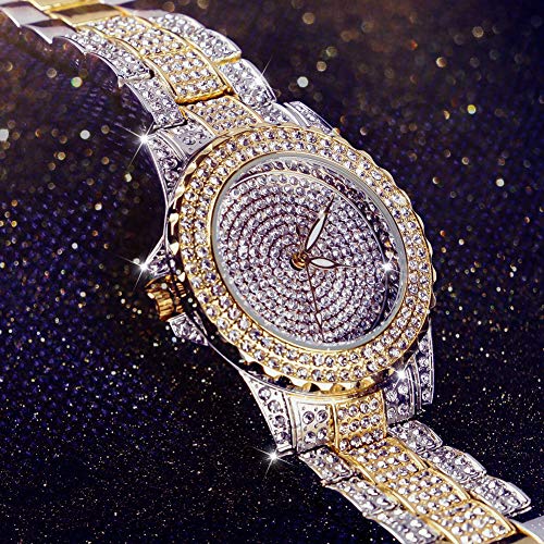 Elegant Crystal Rhinestone Women's Watch - Stainless Steel Iced Out Timepiece with Japanese Quartz Movement - Image 6