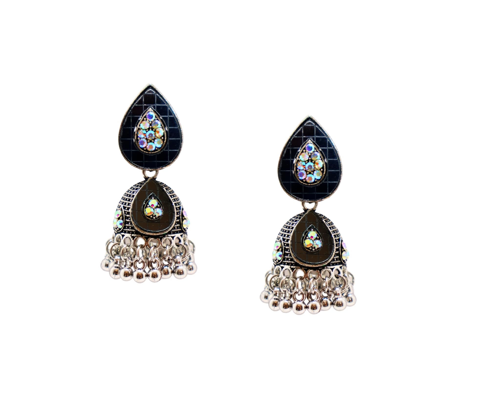 Suneez Nest Traditional Jhumki Earrings Jewellery Earrings for Women Oxidised Silver Jhumka earrings for Girls and Women (Jimikki -02) (B0CR88ZSV2) Amazon Price History, Amazon Price Tracker