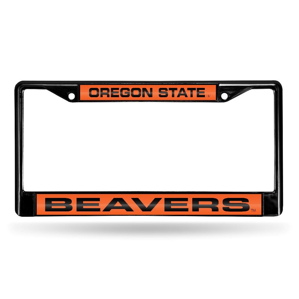 NCAA Rico Industries Black Laser Cut Chrome Frame 12" x 6" Black Laser Cut Chrome Frame - Car/Truck/SUV Automobile Accessory