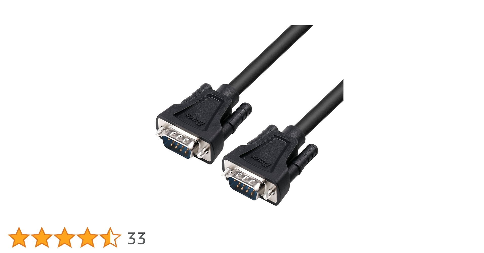 DTECH Cabo serial DB9 RS232 macho para macho cabo modem nulo