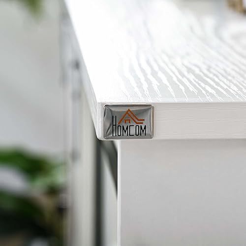 Miniatura 8 de HOMCOM Gabinete de barra de café de granja aparador de cocina gabinete de buffet con puerta corrediza de granero y 3 cajones de almacenamiento para