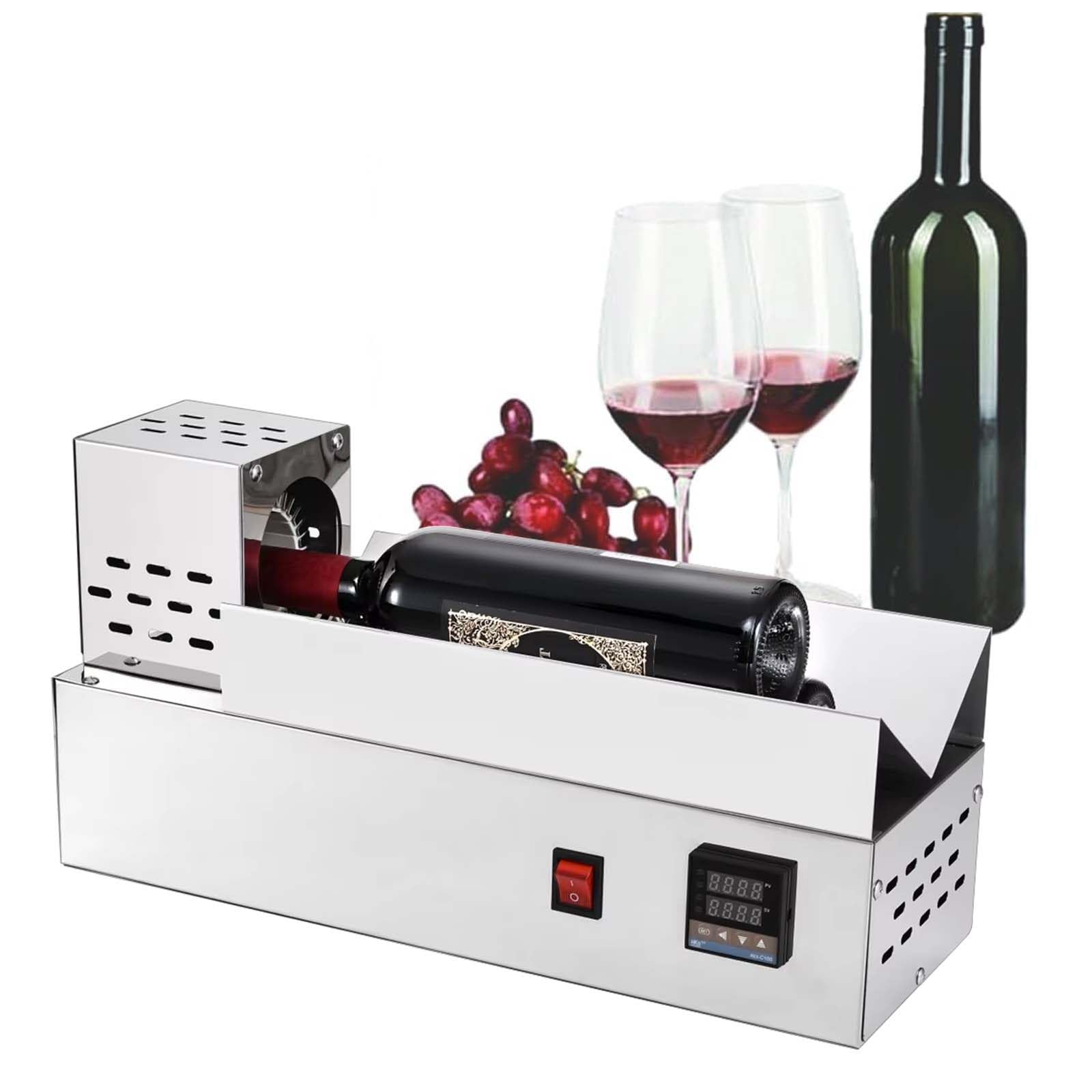 YXZQLOZ Electric PVC heat-shrink machine for bottle caps; 600W adjustable-temperature unit,for heat-shrinking capsules on wine bottles with a maximum diameter of 80mm