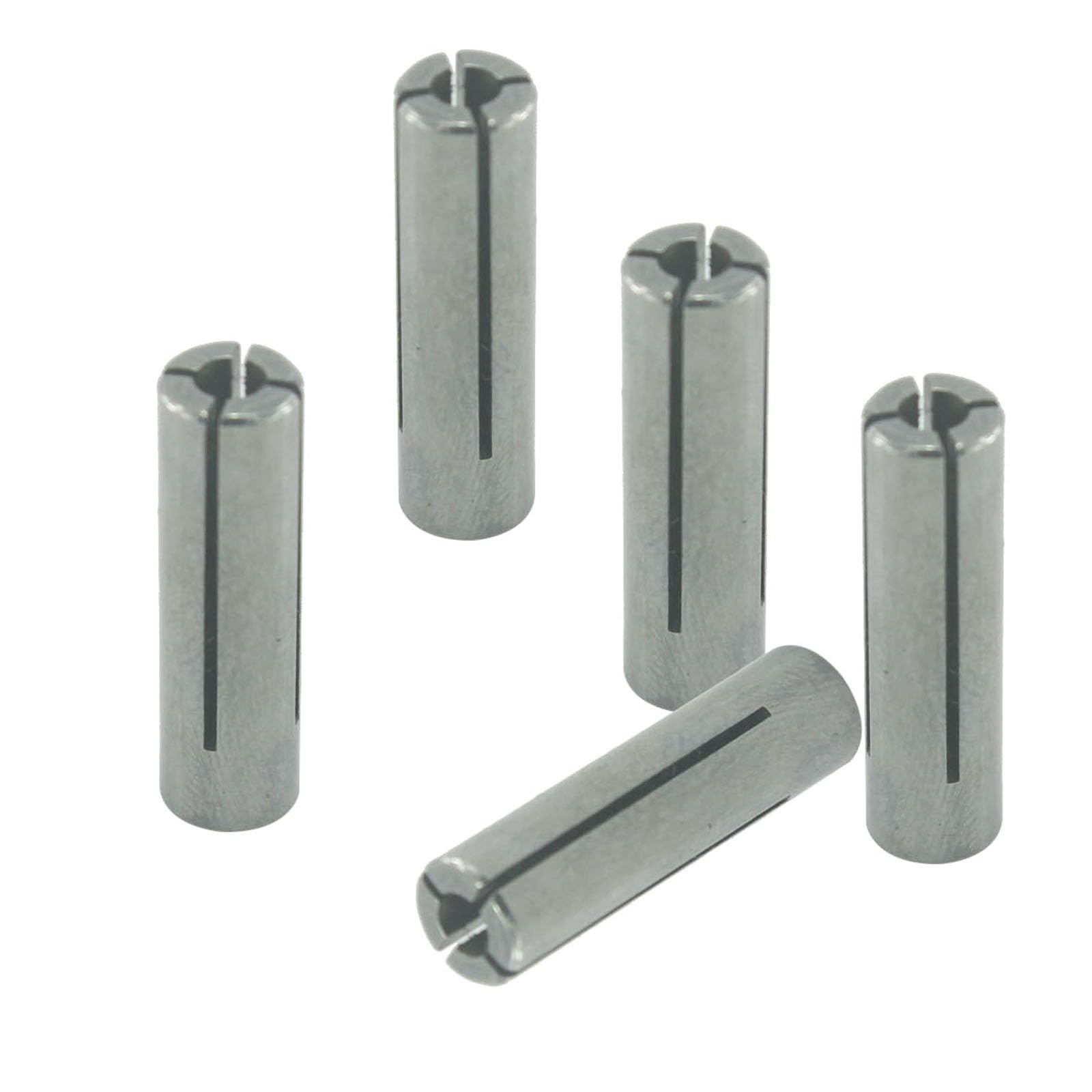 𝐋𝐮𝐨 𝐤𝐞 5 Pieces Collet Adapter Die Grinder Chuck Driver Adapter 1/4" to 1/8" CNC Engraving Bit Router Converter for Engraving Milling Machine Tool